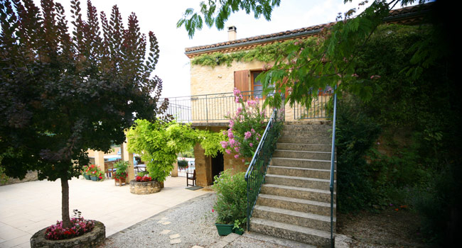 Courtyard Staircase to La Grange, Pesset